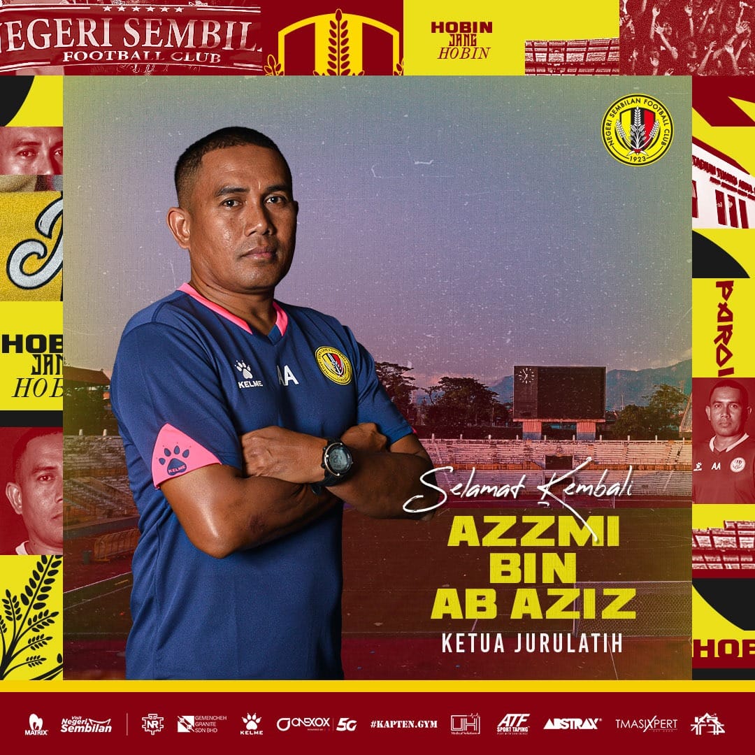 Featured image for “Azzmi Ab Aziz Dilantik Sebagai Ketua Jurulatih Negeri Sembilan FC Yang Baharu”